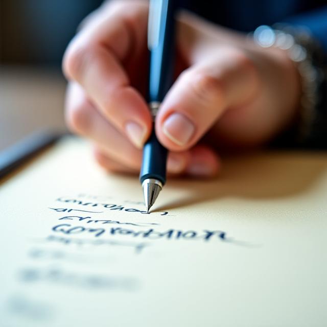 Signature d'un contrat de services